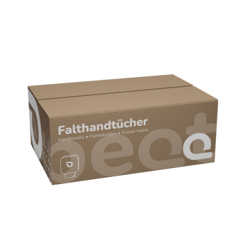 Palette Huchtemeier Falthandtücher V-Falz 2-lagig Recycling 23×21 cm 3.200 Blatt