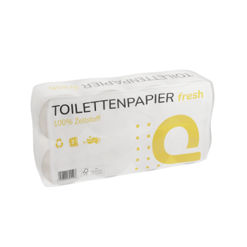 Preview: Toilettenpapier 3-lagig 250 Blatt Recycling Hochweiß Palette 2.112 Rollen