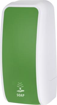 Preview: Seifenspender Sensor für Schaumseife weiß/grün