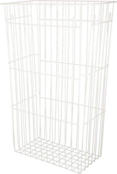 Papierkorb stapelbar, zum hängen oder stellen, ca. 60 Liter, Maße: 390x650x240 mm (BxHxT), weiß beschichtet