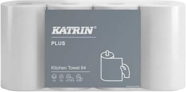 Katrin Plus Küchenrolle 3-lagig 64 Blatt 26x23 cm 231004