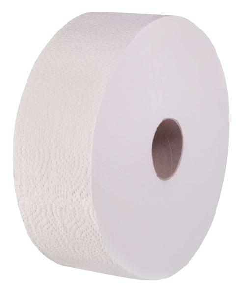Huchtemeier Jumbo Toilettenpapier Zellstoff 2-lagig 350 m hochweiß Palette 42VE