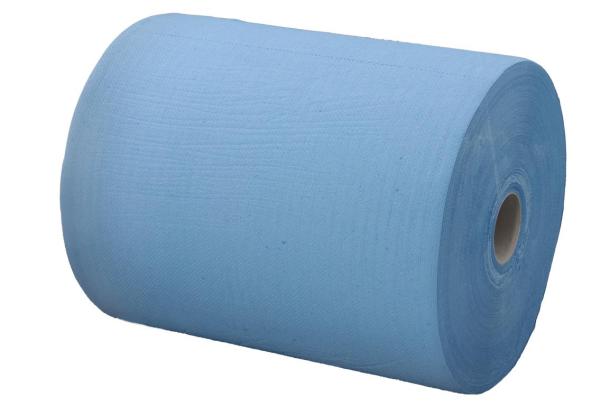 Putztuchrollen blau 3-lagig 36×35 cm 1.000 Blatt Palette