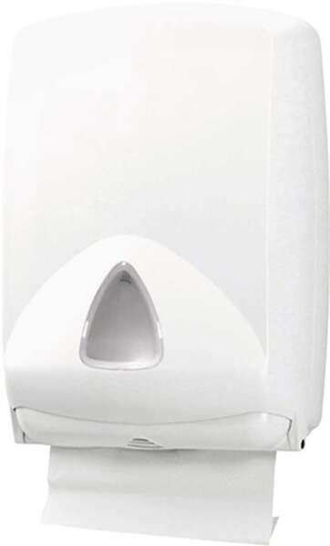 Falthandtuchspender Elements aus weißem Kunststoff – Wandmontage